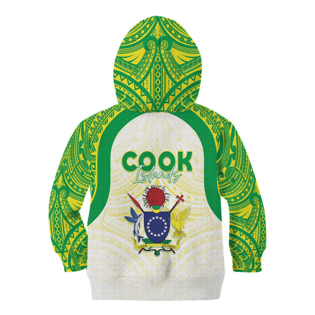 Kuki Independence 2026 Kid Hoodie Cook Islands 15 Finest White Version LT05 - Polynesian Pride
