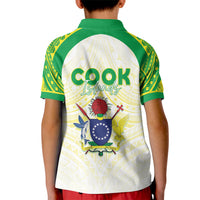 Kuki Independence 2026 Kid Polo Shirt Cook Islands 15 Finest White Version LT05 - Polynesian Pride