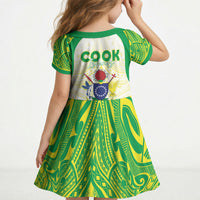Kuki Independence 2026 Kid Short Sleeve Dress Cook Islands 15 Finest White Version LT05 - Polynesian Pride