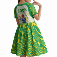 Kuki Independence 2026 Kid Short Sleeve Dress Cook Islands 15 Finest White Version LT05 - Polynesian Pride
