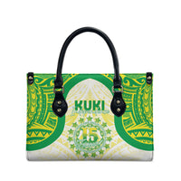 Kuki Independence 2026 Leather Bag Cook Islands 15 Finest White Version LT05 - Polynesian Pride
