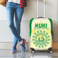 Kuki Independence 2026 Luggage Cover Cook Islands 15 Finest White Version LT05 - Polynesian Pride
