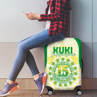 Kuki Independence 2026 Luggage Cover Cook Islands 15 Finest White Version LT05 - Polynesian Pride