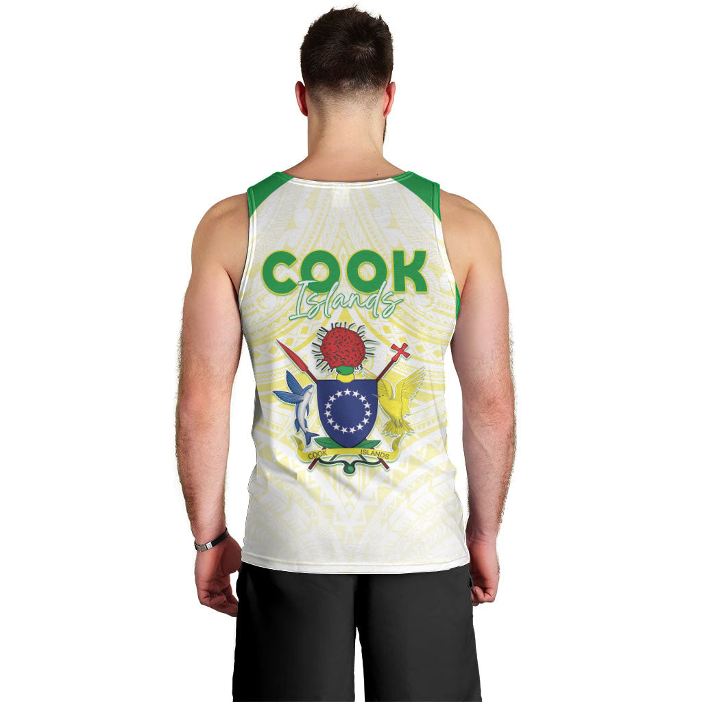 Kuki Independence 2026 Men Tank Top Cook Islands 15 Finest White Version LT05 - Polynesian Pride