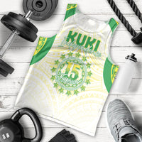 Kuki Independence 2026 Men Tank Top Cook Islands 15 Finest White Version LT05 - Polynesian Pride