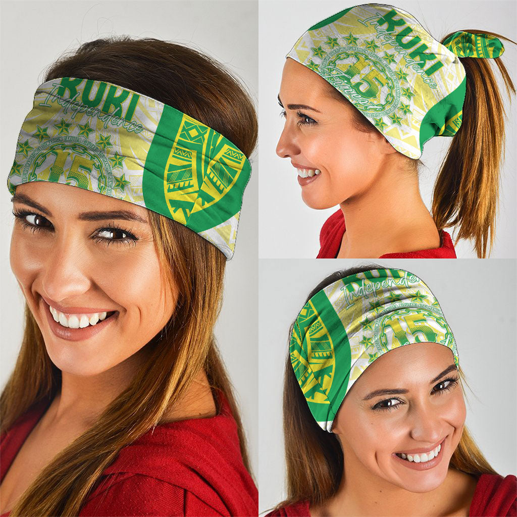 Kuki Independence 2026 Neck Gaiter Cook Islands 15 Finest White Version LT05 - Polynesian Pride