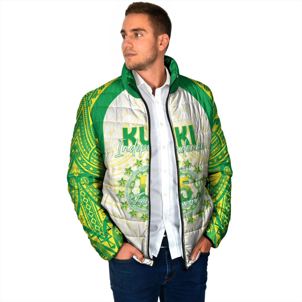 Kuki Independence 2026 Padded Jacket Cook Islands 15 Finest White Version LT05 - Polynesian Pride