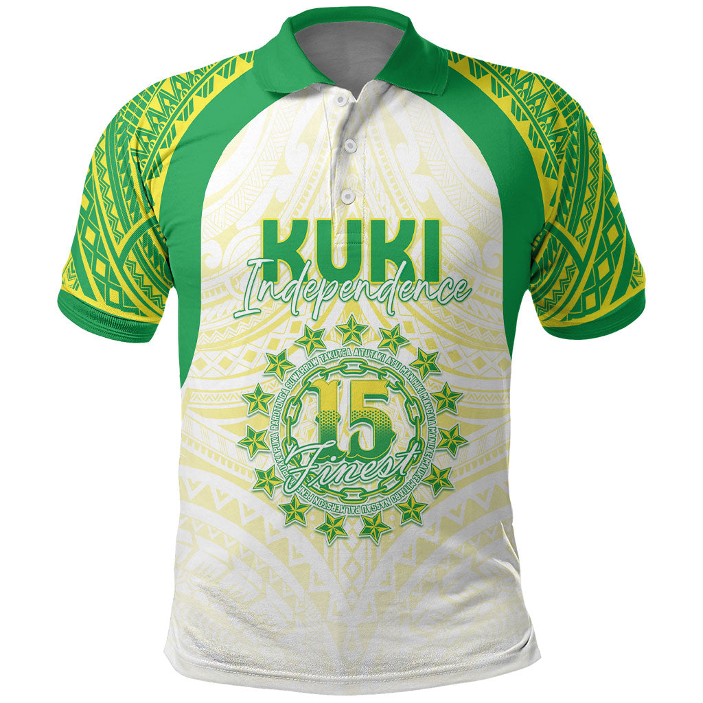 Kuki Independence 2026 Polo Shirt Cook Islands 15 Finest White Version LT05 White - Polynesian Pride