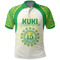 Kuki Independence 2026 Polo Shirt Cook Islands 15 Finest White Version LT05 White - Polynesian Pride