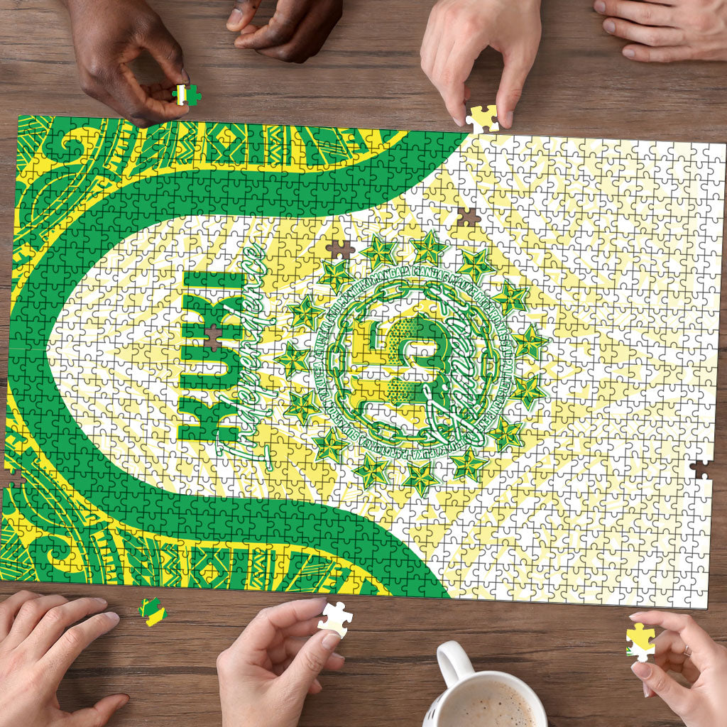 Kuki Independence 2026 Puzzle Cook Islands 15 Finest White Version LT05 - Polynesian Pride