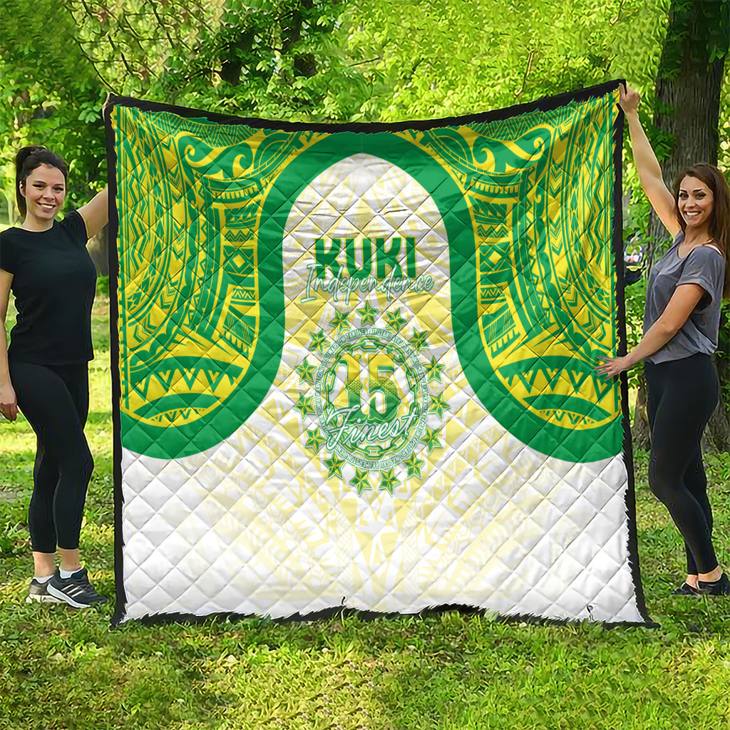Kuki Independence 2026 Quilt Cook Islands 15 Finest White Version LT05 - Polynesian Pride
