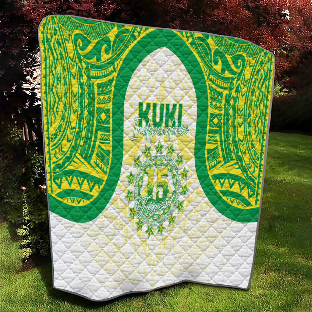 Kuki Independence 2026 Quilt Cook Islands 15 Finest White Version LT05 - Polynesian Pride
