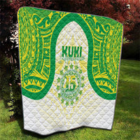 Kuki Independence 2026 Quilt Cook Islands 15 Finest White Version LT05 - Polynesian Pride