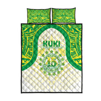 Kuki Independence 2026 Quilt Bed Set Cook Islands 15 Finest White Version LT05 - Polynesian Pride