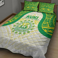 Kuki Independence 2026 Quilt Bed Set Cook Islands 15 Finest White Version LT05 - Polynesian Pride