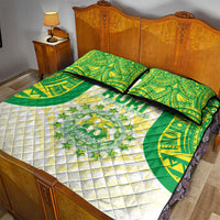 Kuki Independence 2026 Quilt Bed Set Cook Islands 15 Finest White Version LT05 - Polynesian Pride