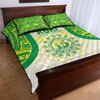 Kuki Independence 2026 Quilt Bed Set Cook Islands 15 Finest White Version LT05 - Polynesian Pride