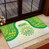 Kuki Independence 2026 Rubber Doormat Cook Islands 15 Finest White Version LT05 - Polynesian Pride