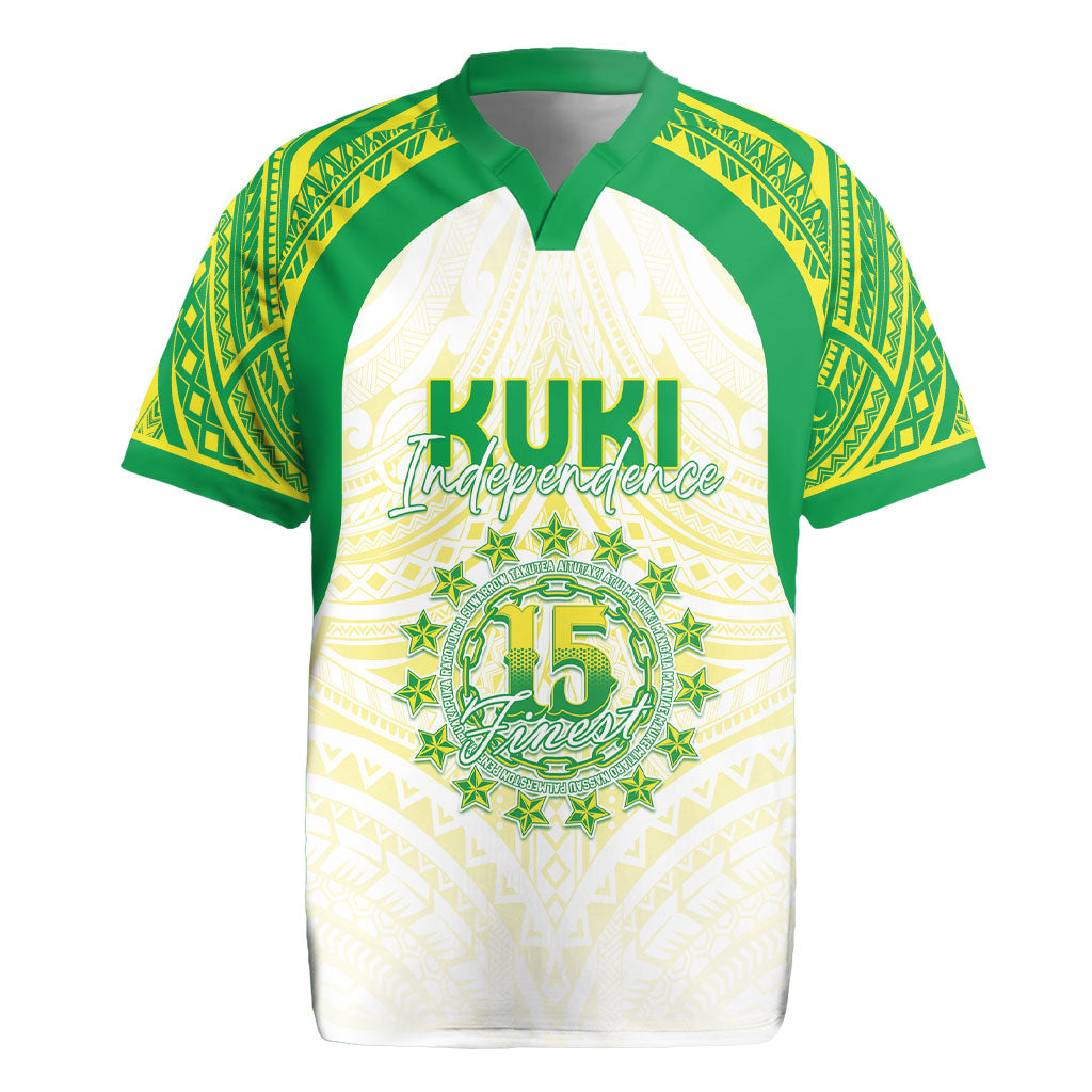 Kuki Independence 2026 Rugby Jersey Cook Islands 15 Finest White Version LT05 White - Polynesian Pride