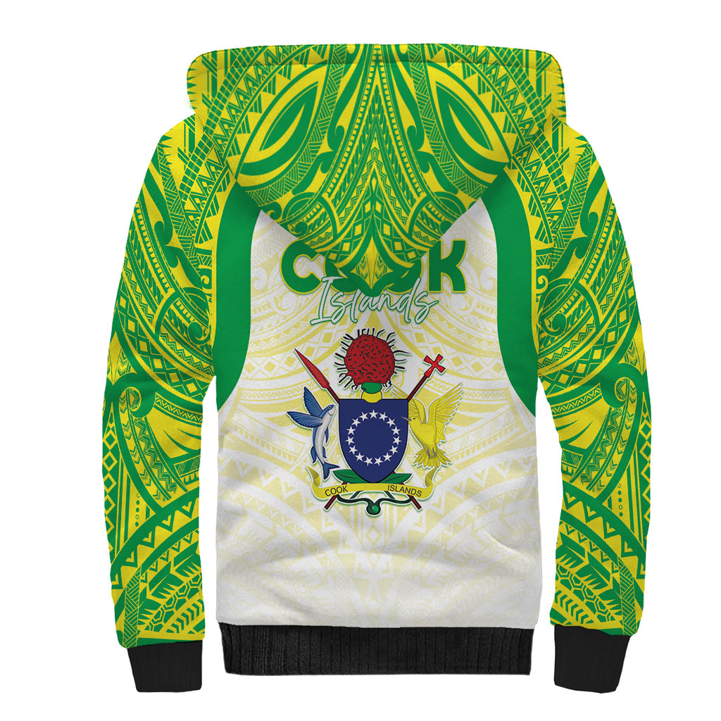 Kuki Independence 2026 Sherpa Hoodie Cook Islands 15 Finest White Version LT05 - Polynesian Pride