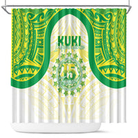 Kuki Independence 2026 Shower Curtain Cook Islands 15 Finest White Version LT05 White - Polynesian Pride