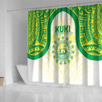 Kuki Independence 2026 Shower Curtain Cook Islands 15 Finest White Version LT05 - Polynesian Pride