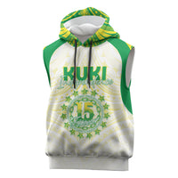 Kuki Independence 2026 Sleeveless Hoodie Cook Islands 15 Finest White Version LT05 White - Polynesian Pride