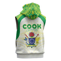 Kuki Independence 2026 Sleeveless Hoodie Cook Islands 15 Finest White Version LT05 - Polynesian Pride