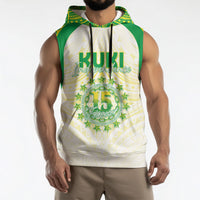 Kuki Independence 2026 Sleeveless Hoodie Cook Islands 15 Finest White Version LT05 - Polynesian Pride