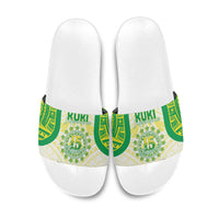Kuki Independence 2026 Slide Sandals Cook Islands 15 Finest White Version LT05 White - Polynesian Pride