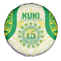 Kuki Independence 2026 Spare Tire Cover Cook Islands 15 Finest White Version LT05 - Polynesian Pride