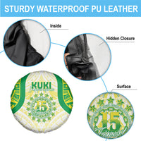 Kuki Independence 2026 Spare Tire Cover Cook Islands 15 Finest White Version LT05 - Polynesian Pride
