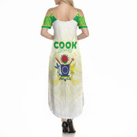 Kuki Independence 2026 Summer Maxi Dress Cook Islands 15 Finest White Version LT05 - Polynesian Pride