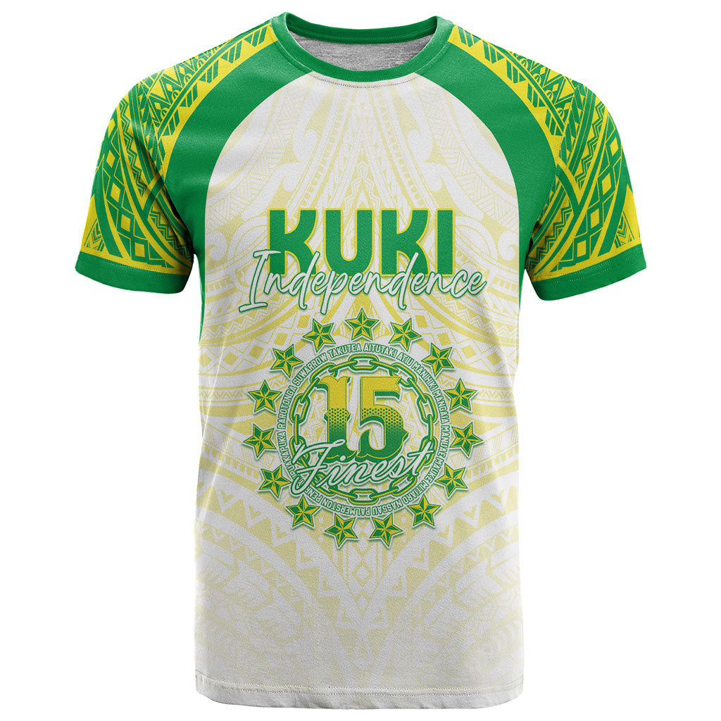 Kuki Independence 2026 T Shirt Cook Islands 15 Finest White Version LT05 White - Polynesian Pride