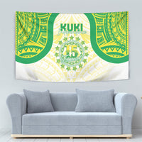 Kuki Independence 2026 Tapestry Cook Islands 15 Finest White Version LT05 - Polynesian Pride