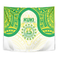 Kuki Independence 2026 Tapestry Cook Islands 15 Finest White Version LT05 - Polynesian Pride