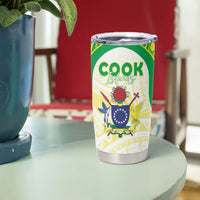 Kuki Independence 2026 Tumbler Cup Cook Islands 15 Finest White Version LT05 - Polynesian Pride