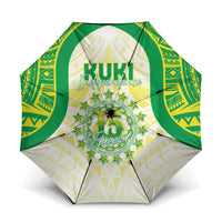 Kuki Independence 2026 Umbrella Cook Islands 15 Finest White Version LT05 One Size Folded 11.42 inch Opened Diameter 37.4 inch White - Polynesian Pride