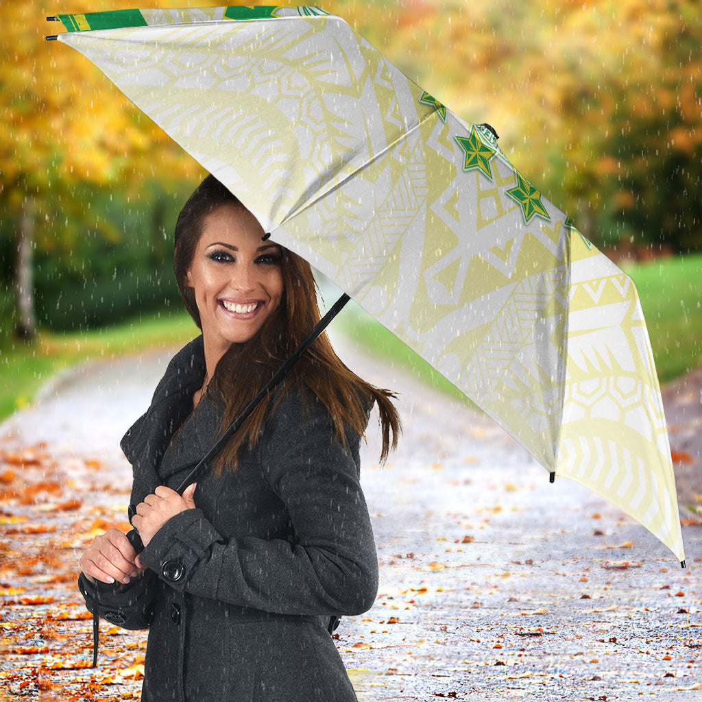 Kuki Independence 2026 Umbrella Cook Islands 15 Finest White Version LT05 - Polynesian Pride