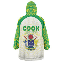 Kuki Independence 2026 Wearable Blanket Hoodie Cook Islands 15 Finest White Version LT05 - Polynesian Pride