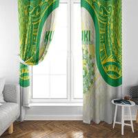 Kuki Independence 2026 Window Curtain Cook Islands 15 Finest White Version LT05 - Polynesian Pride