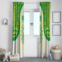 Kuki Independence 2026 Window Curtain Cook Islands 15 Finest White Version LT05 - Polynesian Pride