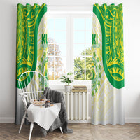 Kuki Independence 2026 Window Curtain Cook Islands 15 Finest White Version LT05 - Polynesian Pride