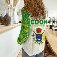 Kuki Independence 2026 Women Casual Shirt Cook Islands 15 Finest White Version LT05 - Polynesian Pride