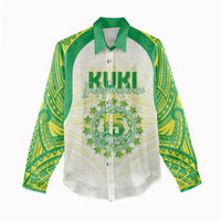 Kuki Independence 2026 Women Casual Shirt Cook Islands 15 Finest White Version LT05 - Polynesian Pride