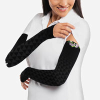 Hawaii Statehood Day Arm Sleeves Kakau Pattern With Maile Pikake Honohono Lei LT05 - Polynesian Pride