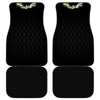 Hawaii Statehood Day Car Mats Kakau Pattern With Maile Pikake Honohono Lei LT05 - Polynesian Pride