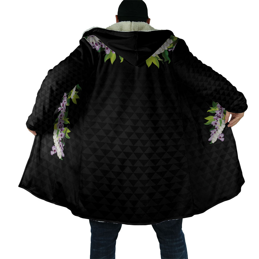 Hawaii Statehood Day Cloak Kakau Pattern With Maile Pikake Honohono Lei LT05 - Polynesian Pride
