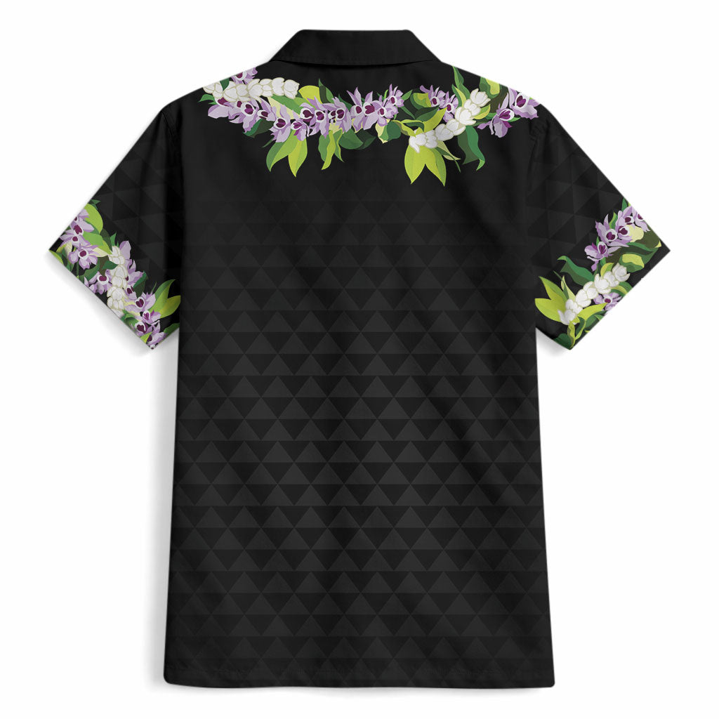 Hawaii Statehood Day Hawaiian Shirt Kakau Pattern With Maile Pikake Honohono Lei LT05 - Polynesian Pride
