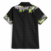 Hawaii Statehood Day Hawaiian Shirt Kakau Pattern With Maile Pikake Honohono Lei LT05 - Polynesian Pride